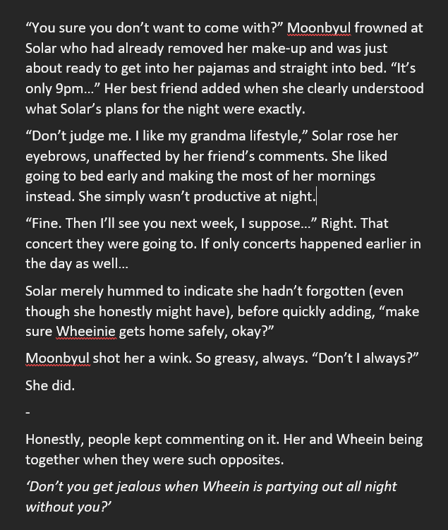Sharkillicious's tweet photo. So to celebrate Wheesun day, here's a small drabble. It's titled "Cereal and Soju" 🤭
#1004lineDay #AngelLineDay #wheesunday https://t.co/JjnHHbR6Yg
