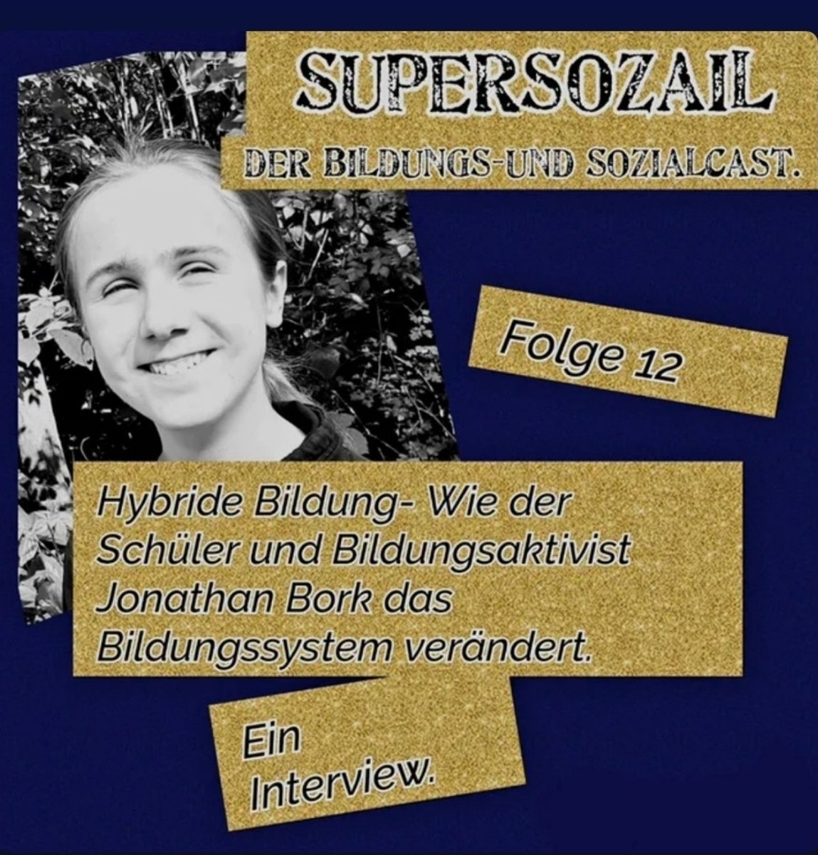 Nun hat der letztes Jahr neu entstandene Podcast <a href="/supersozial/">Supersozial Podcast</a>, der sich mit Themen rund um Bildung und Sozialarbeit beschäftigt, in seiner 12. Folge mit <a href="/Jojo11MC/">Jojo.11MC</a> ein ausführliches Interview geführt, das unter folgendem Link auf Spotify abrufbar ist:
➡️open.spotify.com/episode/6zudfJ…
4/