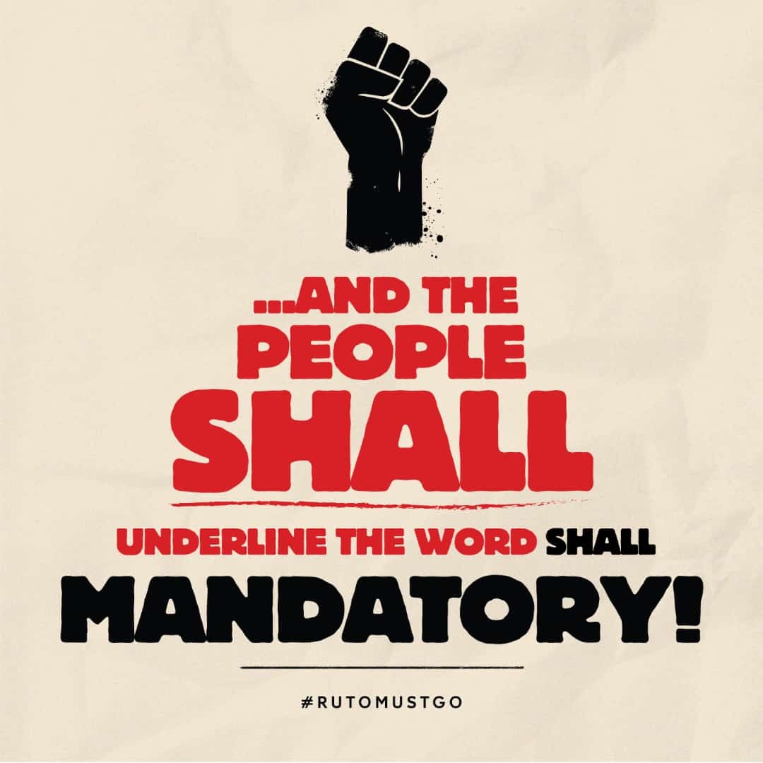 The Kenyan political class has finally been cornered by the constitution, a document they have ignored that Citizens have internalised. The people SHALL!
