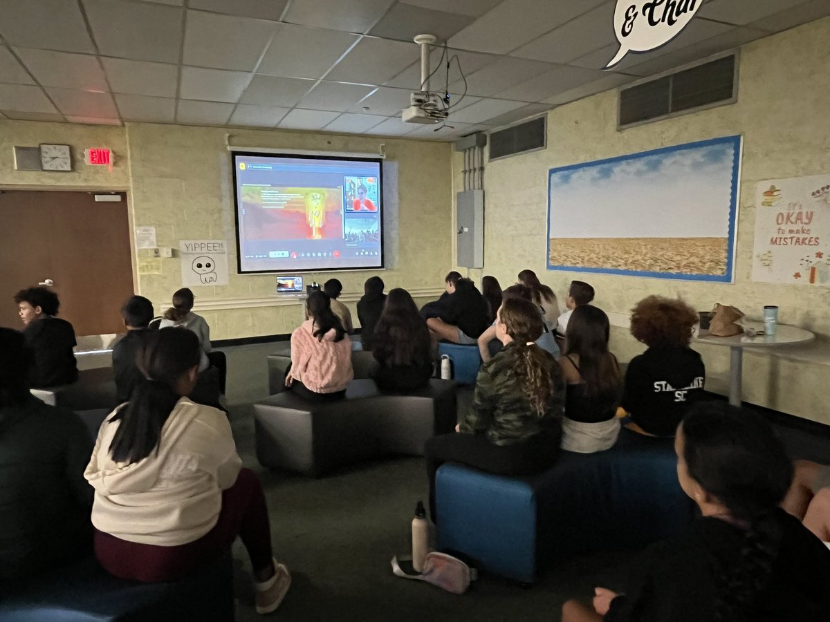 6th grade students were able to video conference with an anthropologist who specializes with early humans. We loved being able to connect with an expert in the field! Special thanks to Mrs Metulavich and Mr Kalman for helping us with the space and technology!