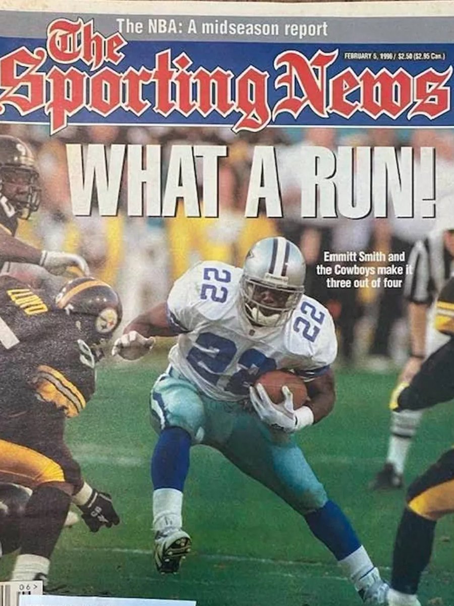 SN's Vinnie Iyer (@vinnieiyer) on Twitter photo Found it! Here is the <a href="/sportingnews/">The Sporting News</a> magazine cover from the Cowboys beating the Steelers in Super Bowl XXX Found it! Here is the <a href="/sportingnews/">The Sporting News</a> magazine cover from the Cowboys beating the Steelers in Super Bowl XXX