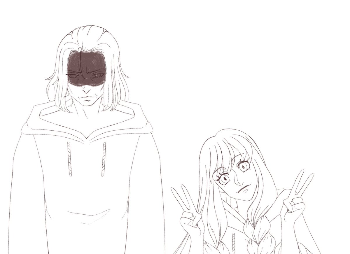 lorejuicebox's tweet photo. Azem x Hades shitpost. Trying new lineart and style #FFXIVART https://t.co/4pWdoXV9BH