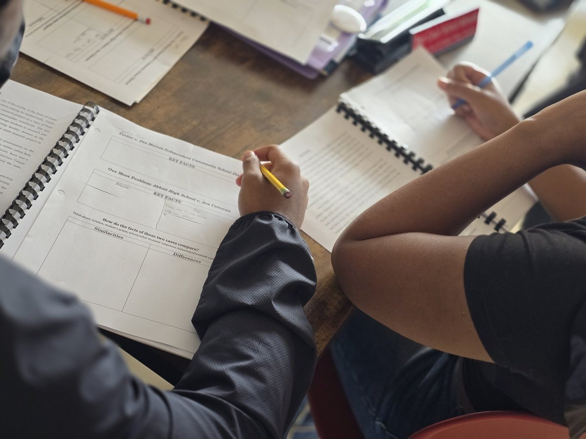 Our Constitutional Law class today was introduced to their moot court competition problem. We got this. Let's go.