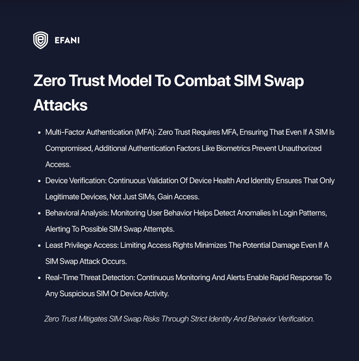 efani's tweet photo. Defend against SIM swap attacks with Zero Trust! 🔐📱 Constant verification and restricted access ensure your sensitive info stays safe, even if your SIM is compromised.
#ZeroTrust #SIMSwapProtection #MobileSecurity #CyberSafety https://t.co/6QF95QxXpX