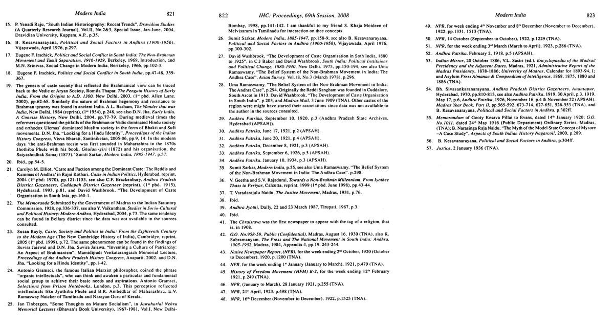 ThiranAayvidam's tweet photo. #BookReading #ReadingMaterial
Journal Article
NON-BRAHMIN MOVEMENT IN COLONIAL RAYALASEEMA, A.D. 1916-1937
Author - G. Samba Siva Reddy
Proceedings of the Indian History Congress, Vol. 69 (2008), pp. 809-823 (15 pages)
Article Link: https://t.co/4hbPBslbkd
📷
Article in attachments- Part 2 of 2