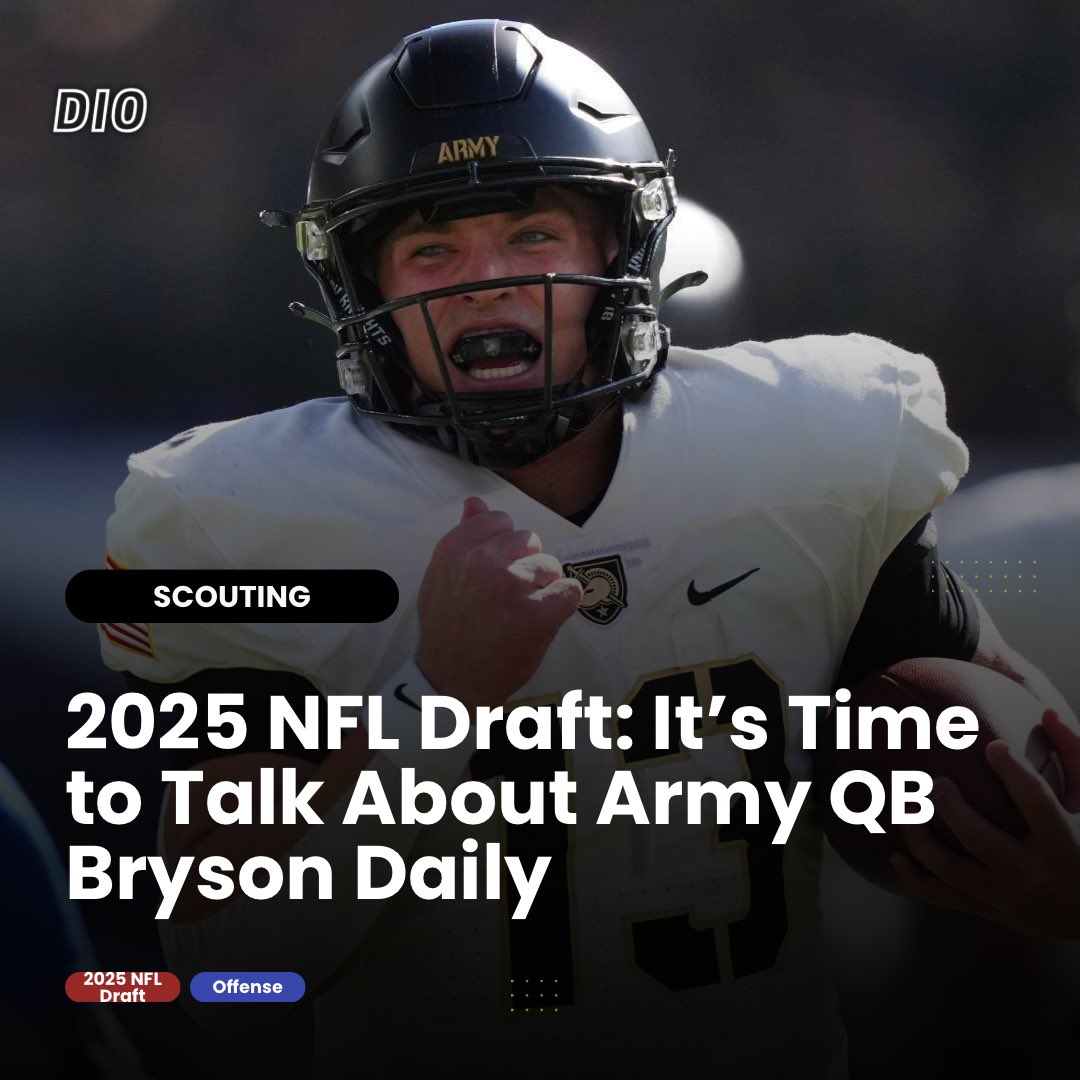 DumpItOff's tweet photo. It’s not often we get to discuss service academy football players.

But it’s time to talk about Army West Point quarterback Bryson Daily.

🔗: https://t.co/3cLt3PQ0ya https://t.co/XudRia5gHn