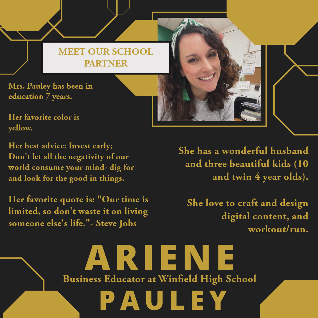 Mrs. Pauley was name Educator of the Week by WVSU Office of Academic Educational Outreach. This award is given for teachers who teach CTE/Dual Credit classes through WVSU.
Congratulations Mrs. Pauley!!!