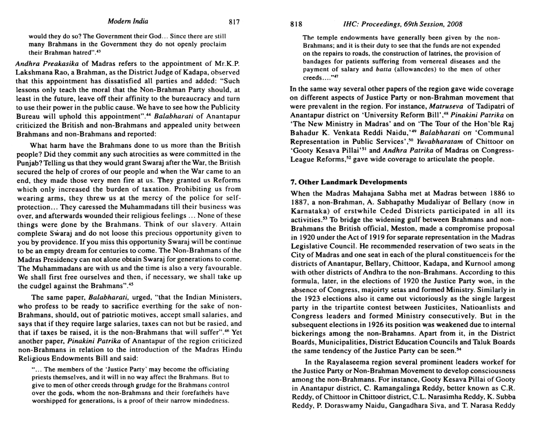 ThiranAayvidam's tweet photo. #BookReading #ReadingMaterial
Journal Article
NON-BRAHMIN MOVEMENT IN COLONIAL RAYALASEEMA, A.D. 1916-1937
Author - G. Samba Siva Reddy
Proceedings of the Indian History Congress, Vol. 69 (2008), pp. 809-823 (15 pages)
Article Link: https://t.co/4hbPBslbkd
📷
Article in attachments- Part 2 of 2