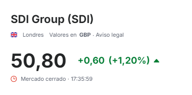 Y un dia llego al gran soporte de 50 $SDI 🇬🇧... El mercado puede ser muy tirano...
Hay imanes gráficos que a veces al pequeño inversor le cuesta aceptar que existen...