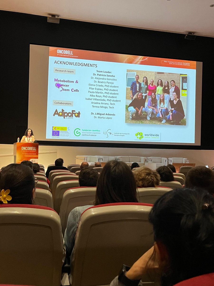 Alba Royo (@albaroyo12) on Twitter photo Extremely happy to share some of my thesis results as a short talk in the 3rd International Oncobell Symposium <a href="/oncobellsympo/">Oncobell Symposium</a> ☺️Many thanks to give me this fantastic opportunity 🤗🔬 I enjoyed a lot!! <a href="/psancholab/">Psancholab</a> <a href="/ContraCancerZGZ/">Asociación Española Contra el Cáncer Zaragoza</a> Extremely happy to share some of my thesis results as a short talk in the 3rd International Oncobell Symposium <a href="/oncobellsympo/">Oncobell Symposium</a> ☺️Many thanks to give me this fantastic opportunity 🤗🔬 I enjoyed a lot!! <a href="/psancholab/">Psancholab</a> <a href="/ContraCancerZGZ/">Asociación Española Contra el Cáncer Zaragoza</a>