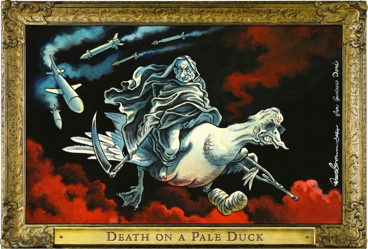 Dave Brown (@davebrowntoons) on Twitter photo Tomorrow's #RoguesGallery cartoon, after #GustaveDoré, for <a href="/Independent/">The Independent</a> ... "behold a pale horse: and his name that sat on him was Death, and Hell followed with him" #Netanyahu #NetanyahuWarCriminal #Biden #MiddleEastConflict #GazaGenocide #LebanonUnderAttack #CeasefireNOW Tomorrow's #RoguesGallery cartoon, after #GustaveDoré, for <a href="/Independent/">The Independent</a> ... "behold a pale horse: and his name that sat on him was Death, and Hell followed with him" #Netanyahu #NetanyahuWarCriminal #Biden #MiddleEastConflict #GazaGenocide #LebanonUnderAttack #CeasefireNOW