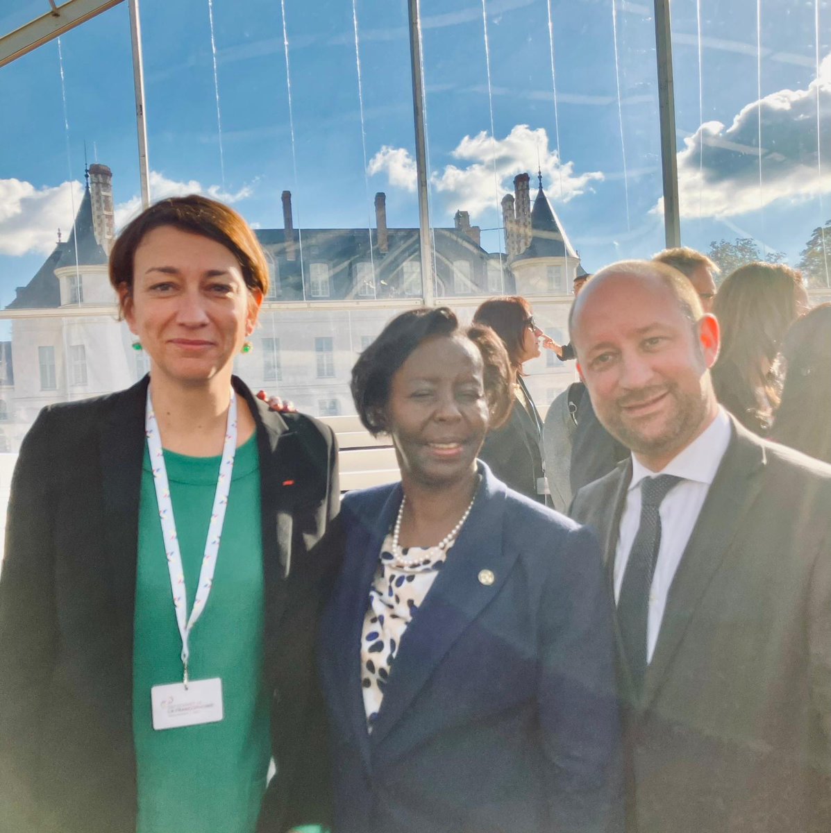 ofqj_france's tweet photo. Notre Secrétaire générale, @MarianneBeseme, s'est rendue aujourd'hui à l'ouverture du Sommet de la Francophonie en présence des dirigeants des 88 états et gouvernements membres. Elle a rencontré @LMushikiwabo, Secrétaire générale de l'@OIFrancophonie aux côtés de @loichervepublic https://t.co/1sILJRscSx