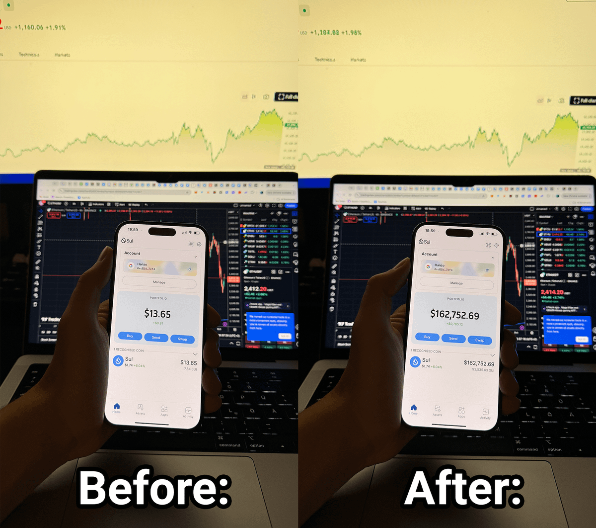 $100 invested on day 1 turn to $10k on day 2

that's what results you get, when you are early.

$SUI now is solana back in 2020, before 1000x tokens...

I've scanned 245 tokens, these 7 ready to 30x-80x 🧵👇