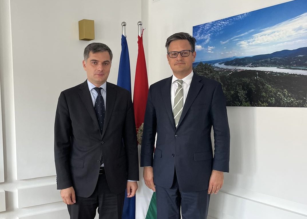 Vato Makharoblishvili (@ambvatom) on Twitter photo Good exchange with my 🇭🇺 colleague, Ambassador <a href="/odor_balint/">Ódor Bálint</a> today.
As Hungary holds the Presidency of the Council of the European Union @HU24EU we touched upon the topics related to 🇬🇪’s #EU 🇪🇺 accession.
Agreed to continue our interaction & cooperation.
🇬🇪🤝🇭🇺 Good exchange with my 🇭🇺 colleague, Ambassador <a href="/odor_balint/">Ódor Bálint</a> today.
As Hungary holds the Presidency of the Council of the European Union @HU24EU we touched upon the topics related to 🇬🇪’s #EU 🇪🇺 accession.
Agreed to continue our interaction & cooperation.
🇬🇪🤝🇭🇺