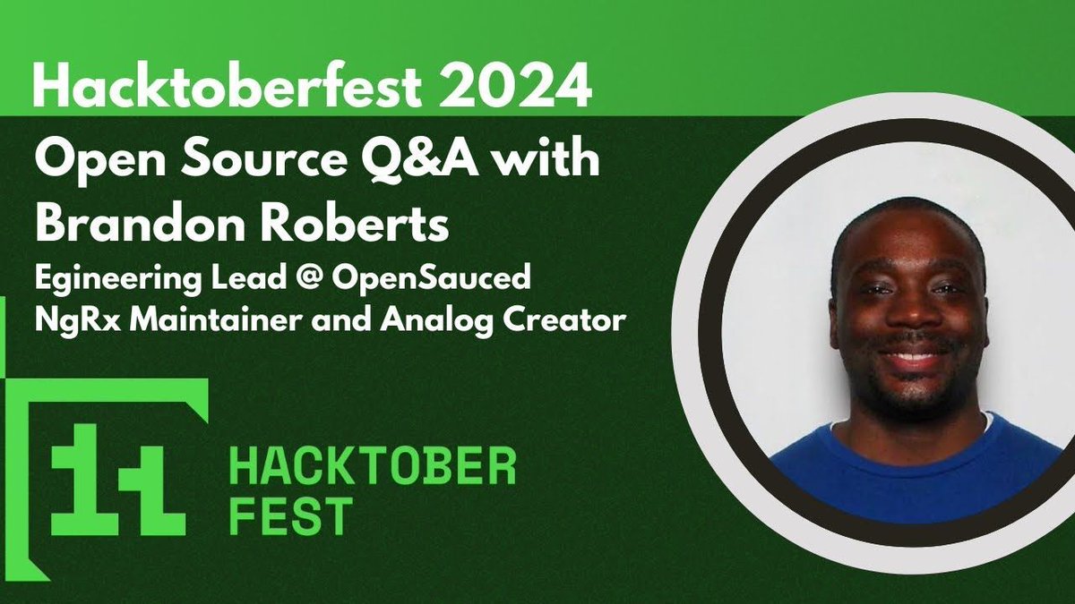 RefactrTech's tweet image. 💫 Hacktoberfest 2024: Open Source Q&amp;amp;A with Brandon Roberts 💫 
@ericastanley talks with @brandontroberts shares his journey into #opensource starting with AngularJS, and the thrill of collaboration and community engagement. 📽️  bit.ly/3ZWtrsB #atlanta #tech #meetup