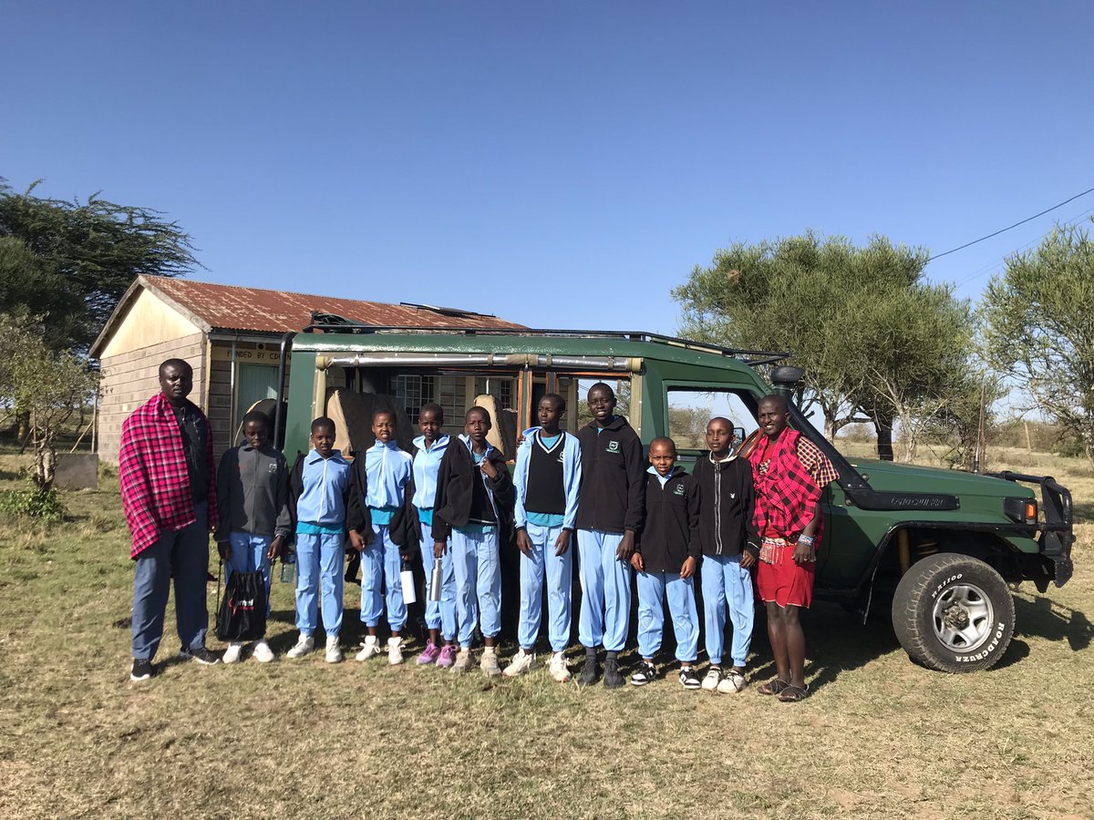 Game spotting in the Maasai Mara both Semadep and Ololchurra Connected Planets #Environment Clubs were in Q&amp;A. Session for Better #Conservation Education Informative Trip.