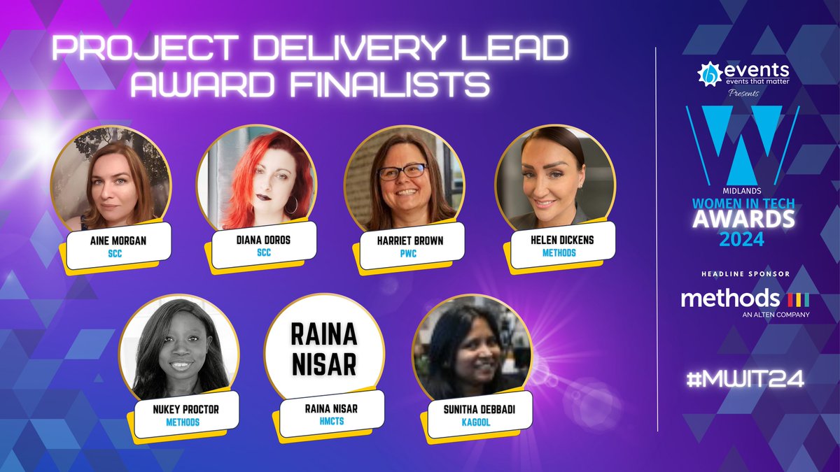 Women In Tech Awards (@witawards) on Twitter photo Best of luck to all our finalists tonight in the #Project #Delivery category
#MWIT24
Support by <a href="/MethodsDigital/">Methods</a> <a href="/MyBCU/">Birmingham City University</a> <a href="/SCC_UK/">SCC</a> <a href="/NTTDATA/">NTT DATA (Official)</a> <a href="/NTT_DATA_UK/">NTT DATA UK</a> @beventspresents Best of luck to all our finalists tonight in the #Project #Delivery category
#MWIT24
Support by <a href="/MethodsDigital/">Methods</a> <a href="/MyBCU/">Birmingham City University</a> <a href="/SCC_UK/">SCC</a> <a href="/NTTDATA/">NTT DATA (Official)</a> <a href="/NTT_DATA_UK/">NTT DATA UK</a> @beventspresents