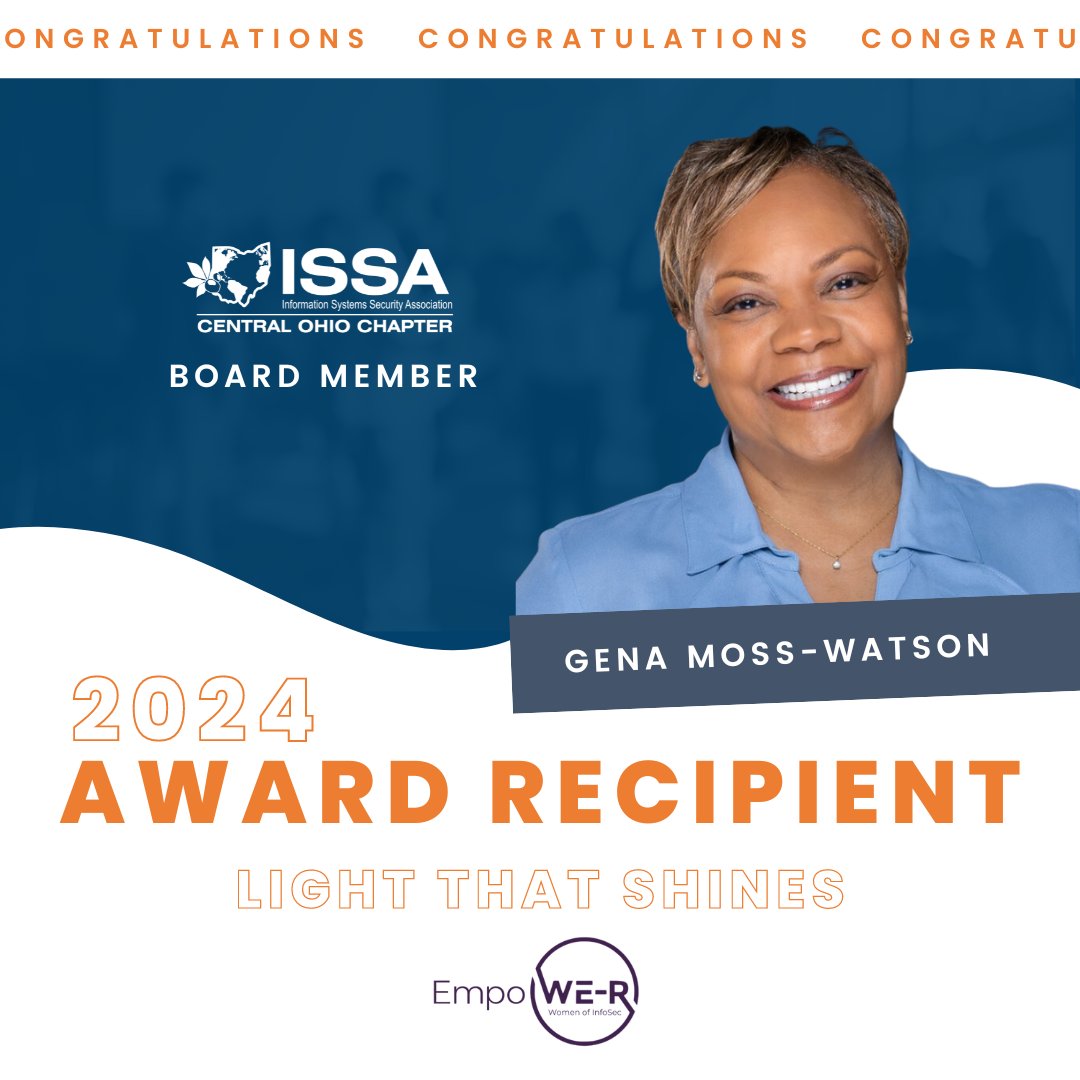 Congratulations to Gena Moss-Watson, Director of Scholarships for the COISSA Board, on winning the 'Light that Shines' award at the 4th annual Gala for EmpoW-ER! Your hard work and commitment to empowering others are truly inspiring. Well deserved!
#Congrats  #COISSA