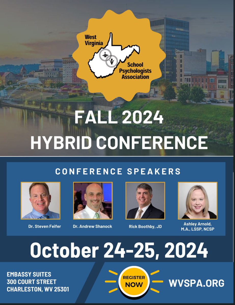 Join WVSPA for a hybrid conference- you can join us in Charleston, WV or attend virtually!