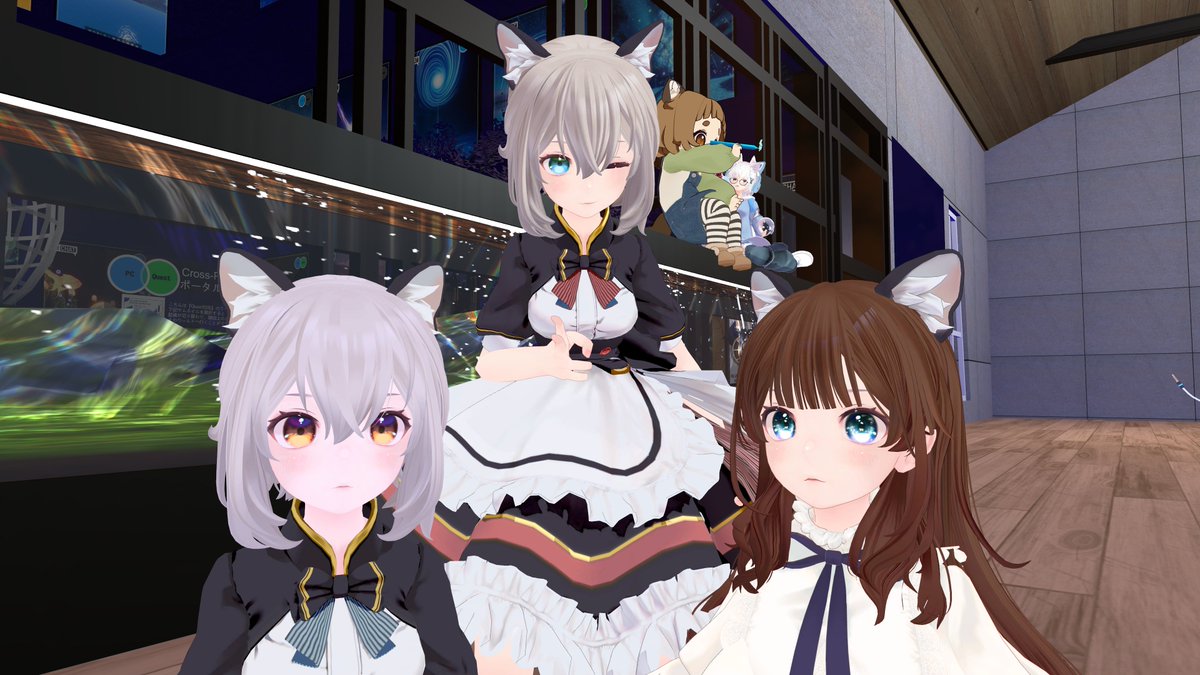 haSbiroco610's tweet photo. お初の方々とお写真~~°˖☆◝(⁰▿⁰)◜☆˖°
#HelloWorld_VRC
タグ付けておきますねって言ったので今回はこっちにも付けとく!
おかおびろーんp<´ω`>q
改変してて今夜は遅れて参加しました。 https://t.co/7MM2QD1RPd