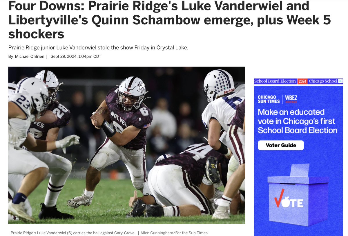Thank you, <a href="/Suntimes/">Chicago Sun-Times</a> for the feature. 

chicago.suntimes.com/high-school-fo…