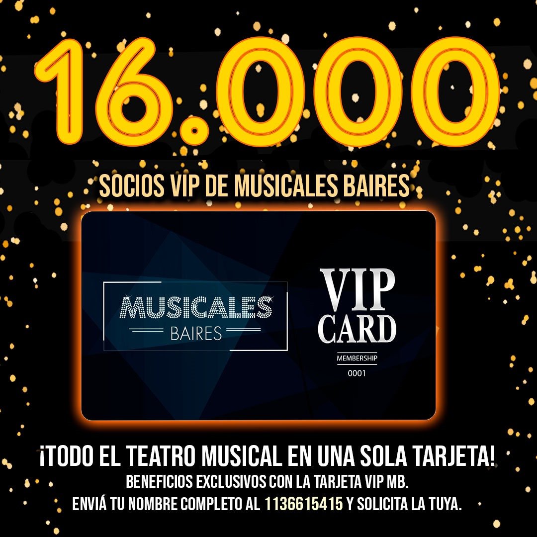 La Tarjeta VIP MB no tiene vencimiento ni gastos de renovación.
Se obtiene con un ÚNICO PAGO de $5.000-️
El pago es por transferencia bancaria.
Envia tu nombre completo y mail al 1136615415 y te informamos para realizar la transferencia .️
Saludos Daniel Falcone