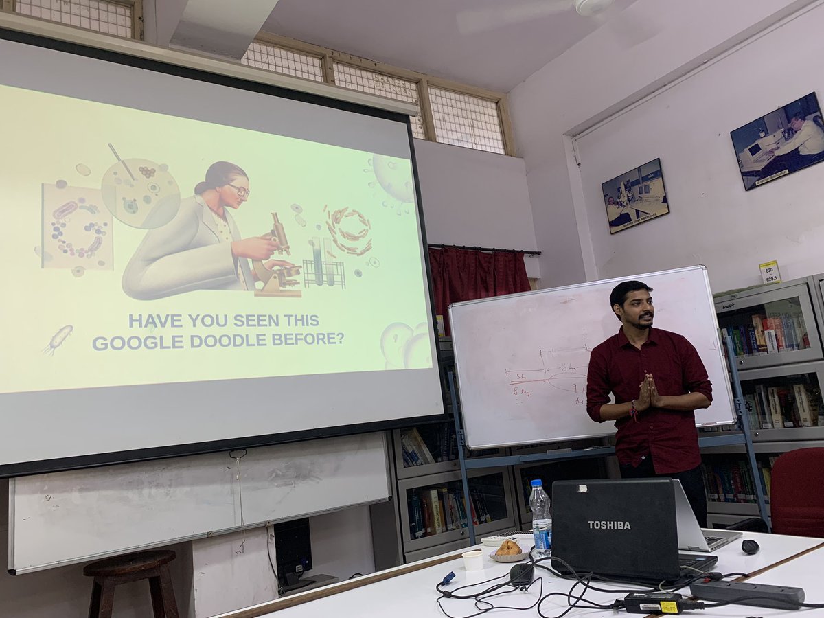 The 2nd day of Navratri Women in Science celebration went fabulous. Prof Prajakta Dandekar from ICT shared her fantastic journey and amazing science. Tejas shared the story of the first cell culture lab in India which was led by a woman scientist . Do you know who was she?
