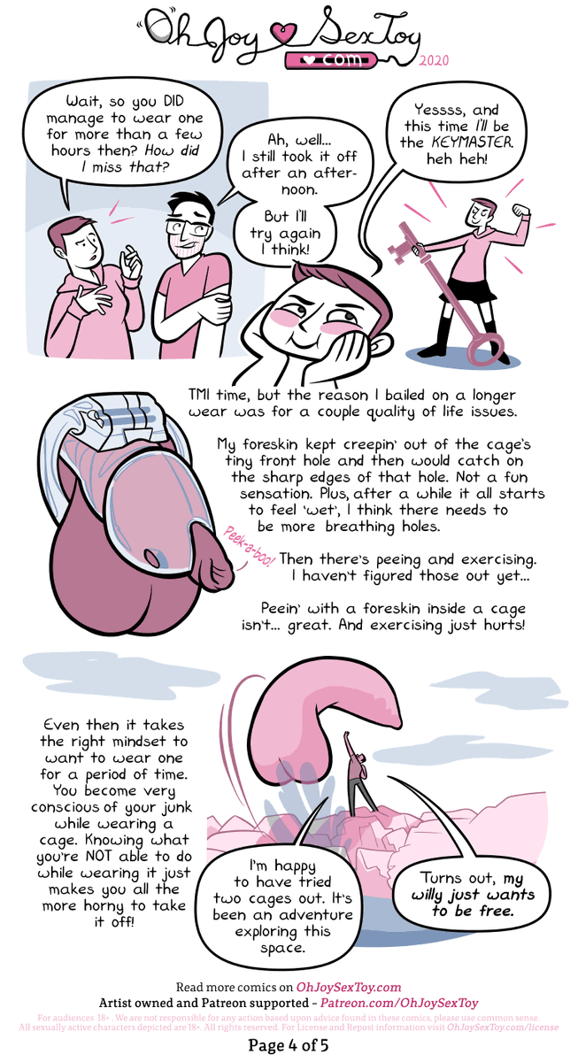 HAPPY LOCKTOBER! The key to unlocking your dick's full potential this month  is by putting that sneaky snake on LOCKDOWN. In this comic unlocked from  the archive, Matthew Nolan and @erikamoen review