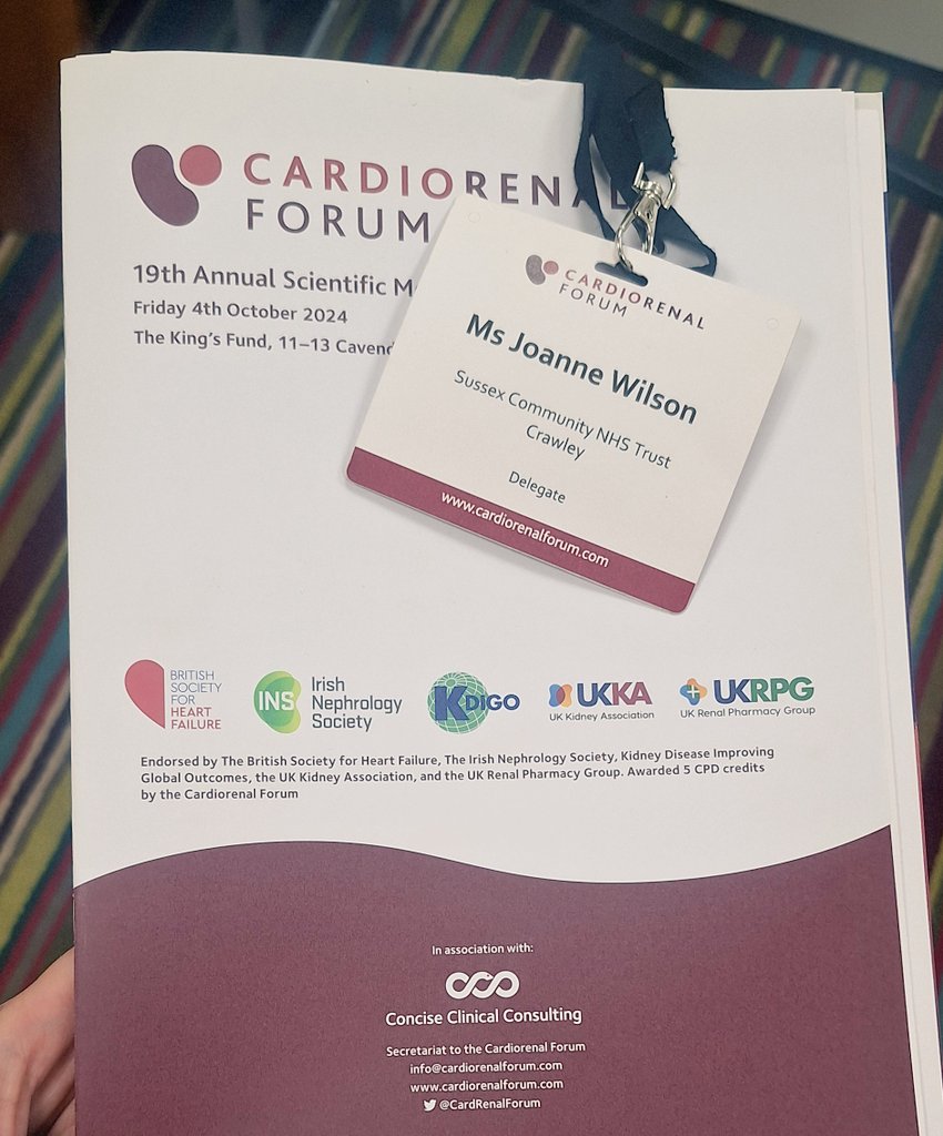 Fantastic conference today with the <a href="/CardRenalForum/">CardiorenalForum</a>!