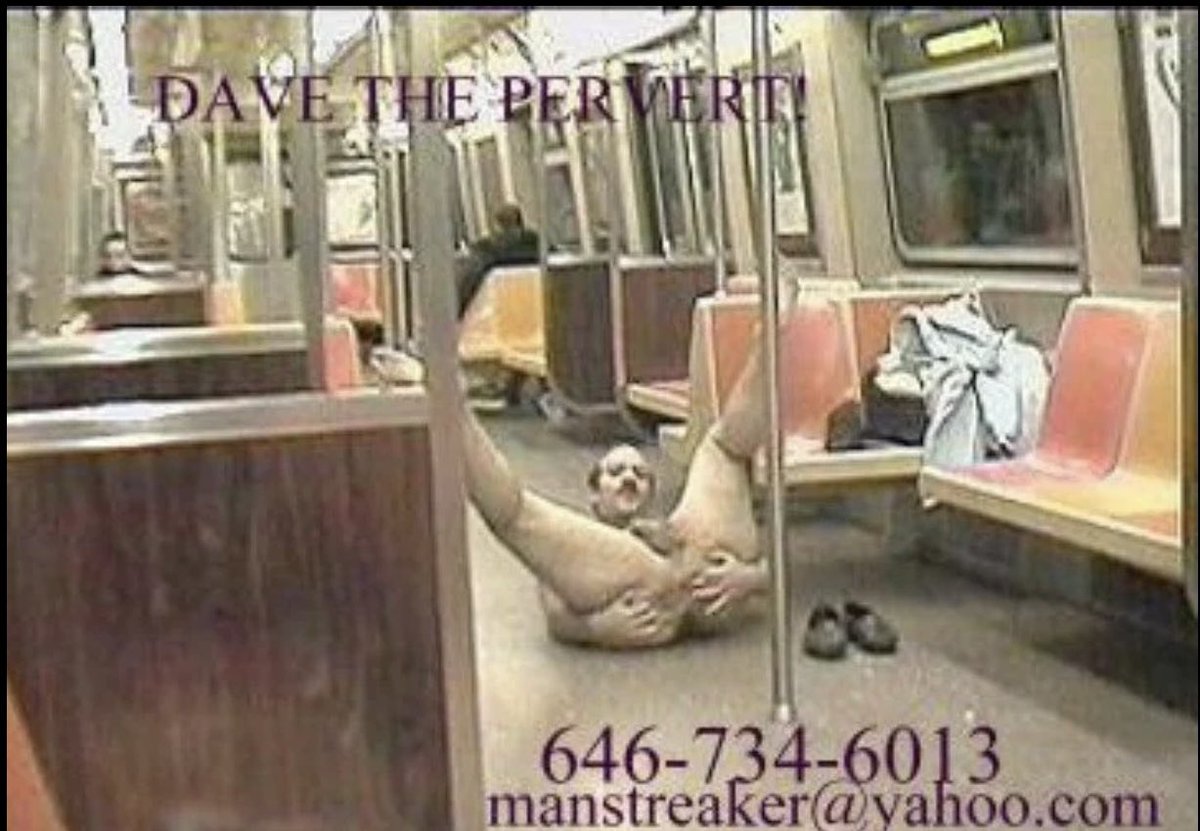 Hey guys, look this whore in a public train. That’s naughty