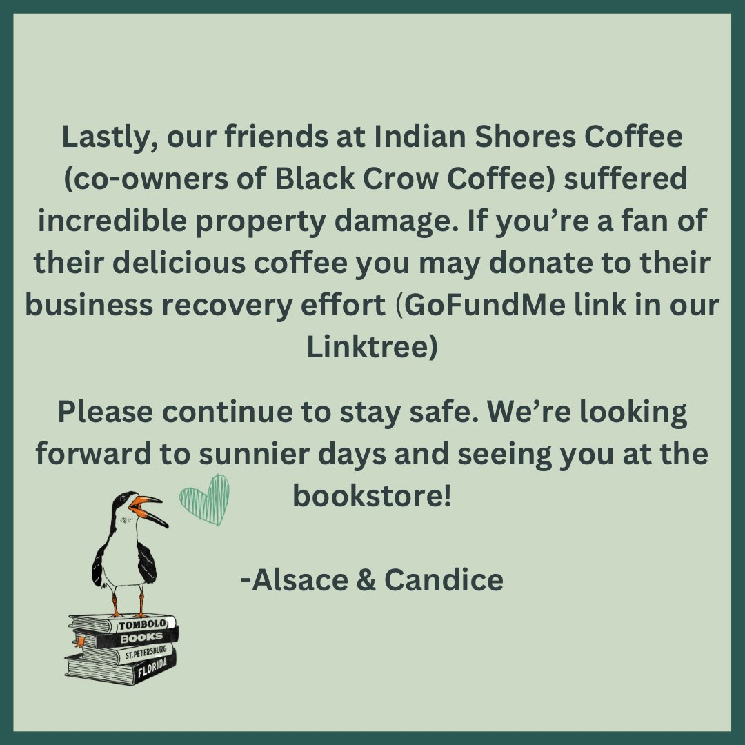 We love you Tombolo community &amp; <a href="/StPeteFL/">St. Petersburg, FL</a>