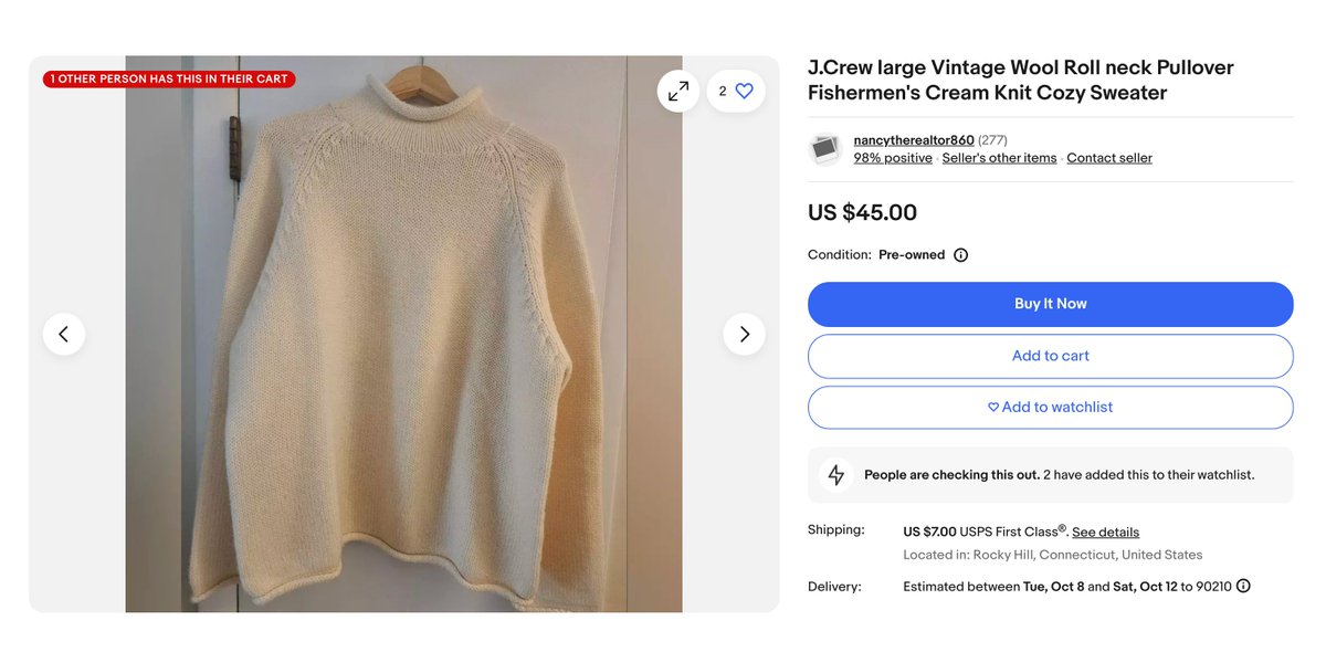zoeloveshouses's tweet photo. i hate that this same sweater discourse comes up every year. you guys just need to stop buying fast fashion shit and buy vintage from ebay. took me 5 mins to find these https://t.co/JKCfDAwWl3