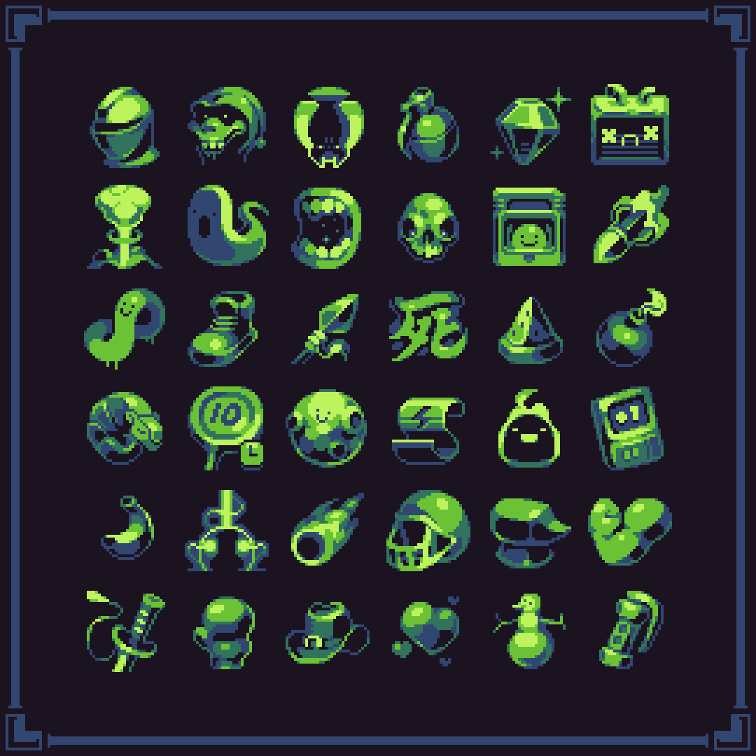 we're packing tons of new achievements into Slime 3K's version 1.0 update🏆 there will be more than 140 in total!

reminder: the game's leaving Early Access on October 31, releasing on consoles as well 🎮
#pixelart