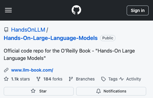 JayAlammar's tweet photo. Excited to see the https://t.co/eEQnISSaT5 repo at 1K stars! It contains a Jupyter notebook per chapter containing all the code examples in the book. 

Check it out at https://t.co/k11ka1y7o2 https://t.co/54XBoBuzrW