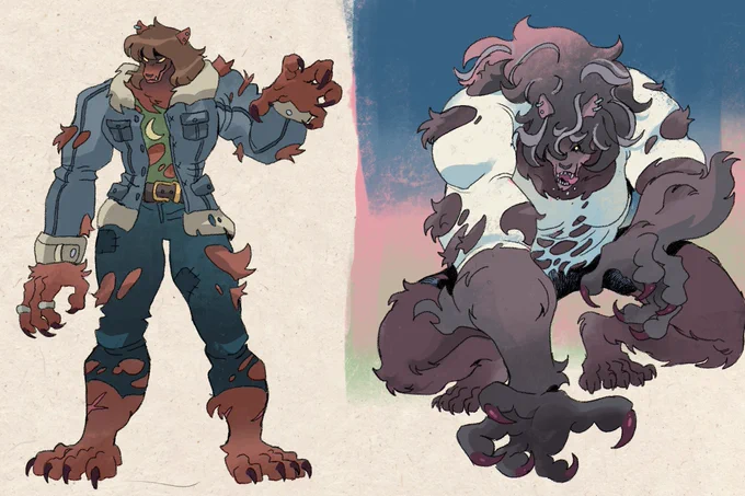 Some monster ladies I drew years ago but never posted  