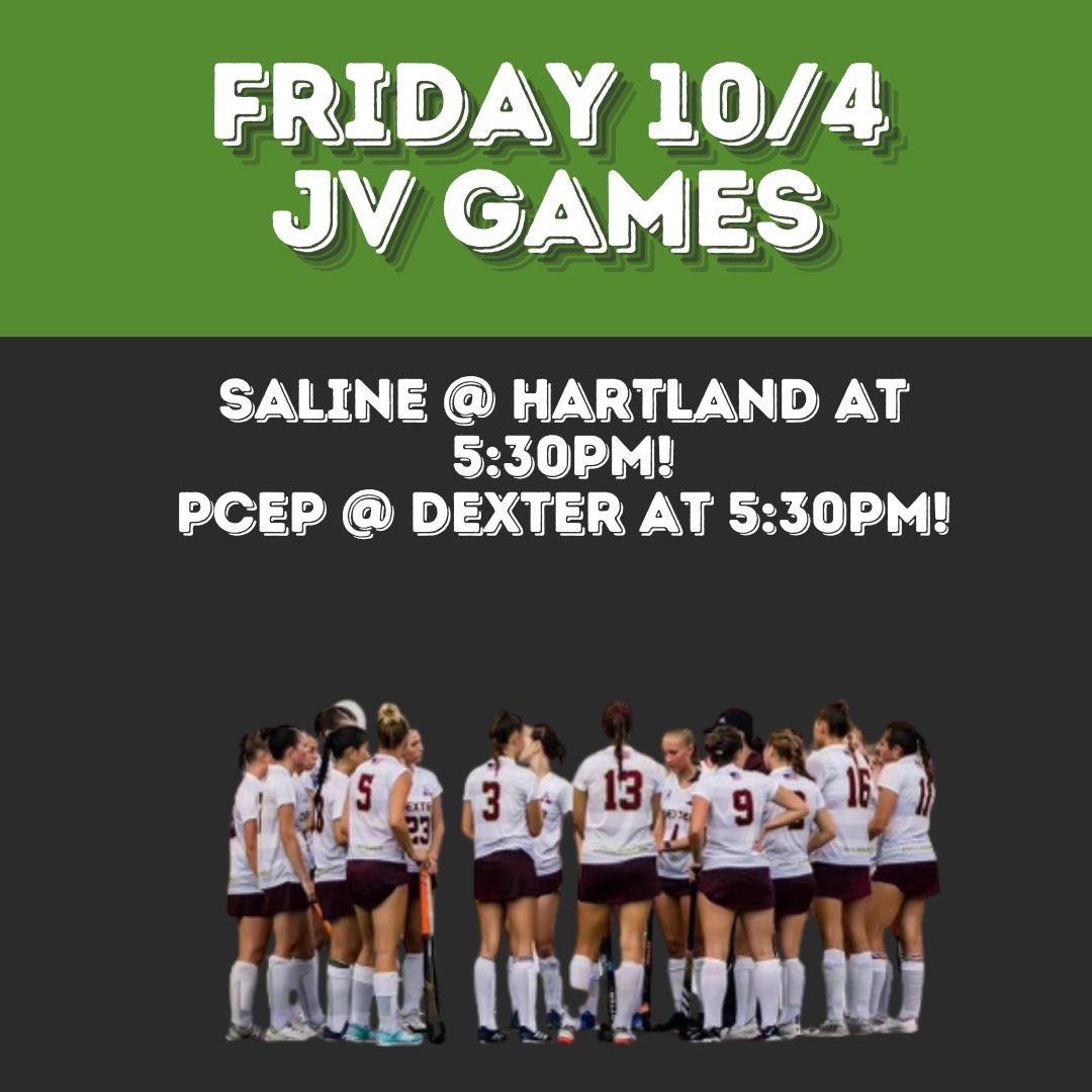 MFHCA_'s tweet photo. Happy Friday 10/4! Here are some of today’s matchups!

@PCEPFH @US_ASHsports @mercyfldhockey @FGRathletics @dexfhockey @RockfordAD @marianathletics @NoviFieldHockey @PinckneyAthDept @SalineFHockey @HartlandFHockey https://t.co/SmY0KLfF7E