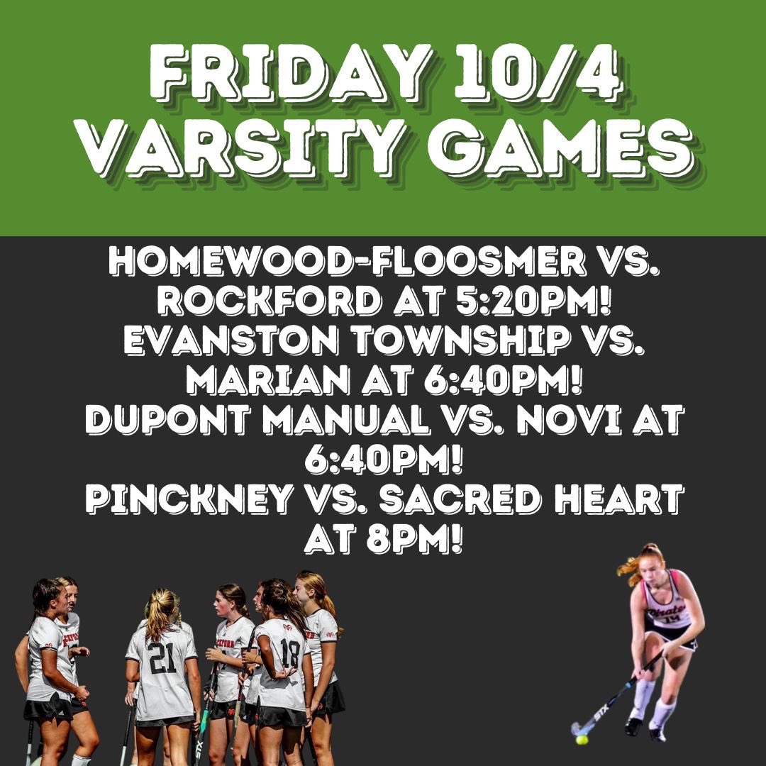 MFHCA_'s tweet photo. Happy Friday 10/4! Here are some of today’s matchups!

@PCEPFH @US_ASHsports @mercyfldhockey @FGRathletics @dexfhockey @RockfordAD @marianathletics @NoviFieldHockey @PinckneyAthDept @SalineFHockey @HartlandFHockey https://t.co/SmY0KLfF7E