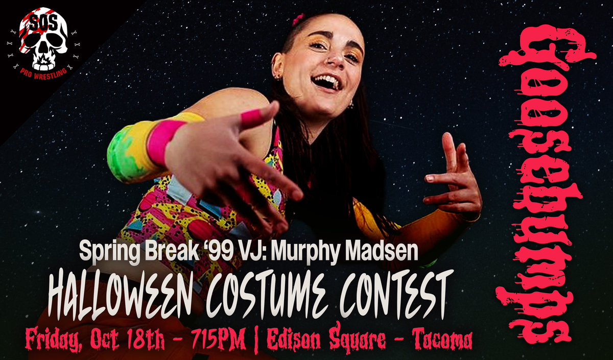 SOS Pro Wrestling (@sosprowrestling) on Twitter photo In 2 weeks! It’s haunted island party 👻 🏝️
- Phlex vs Jaws
- Dante vs Mojo
- Costume contest 🎃
- Butler vs Radford (if Nick wins he’s back, but if he loses him and Thommie The Tank are banished from the island… forever!)
🎟️ sosprowrestling.com
📺 <a href="/smartmarkvideo/">Smart Mark Video IWTV</a> In 2 weeks! It’s haunted island party 👻 🏝️
- Phlex vs Jaws
- Dante vs Mojo
- Costume contest 🎃
- Butler vs Radford (if Nick wins he’s back, but if he loses him and Thommie The Tank are banished from the island… forever!)
🎟️ sosprowrestling.com
📺 <a href="/smartmarkvideo/">Smart Mark Video IWTV</a>