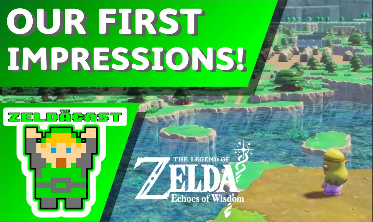 TheZeldaCast's tweet photo. Echoes of Wisdom has officially been out a week, and on this week’s episode, @Spiteri316 and @AlasynEletha discussed their first impressions. 

Check out a clip from the episode on our YouTube!

➡️https://t.co/T6oEhBV4ez https://t.co/TPPYd97EuY