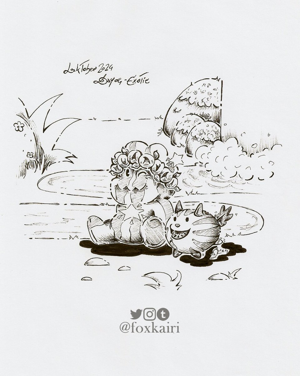 FoxKairi's tweet photo. Inktober 2024 - Day 4: Exotic

I too want to live on an island with watermelon people (and watermelon dogs), chilling all day long

#inktober #inktober2024 #inkotober2024exotic #exotic #exotique #traditionalart #ink #fanart #stevenuniverse #watermelonsteven #maskisland #dog https://t.co/3Jbp5jP5VK