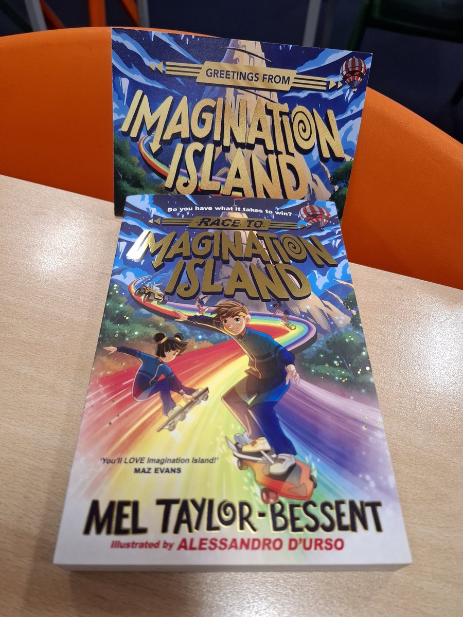 Thank you so much <a href="/MelTBessent/">Mel Taylor-Bessent</a> for our postcard. The Year 6s can't wait to find out more about Imagination Island, but I'll be honest, the book has come home with me this weekend!