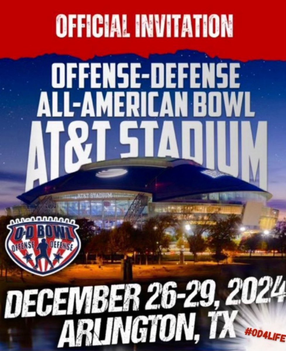 blessed to receive an invitation from <a href="/ODFBall/">Offense🏈Defense</a> !!!!
<a href="/TritonMustangs/">Triton Mustang Football</a>