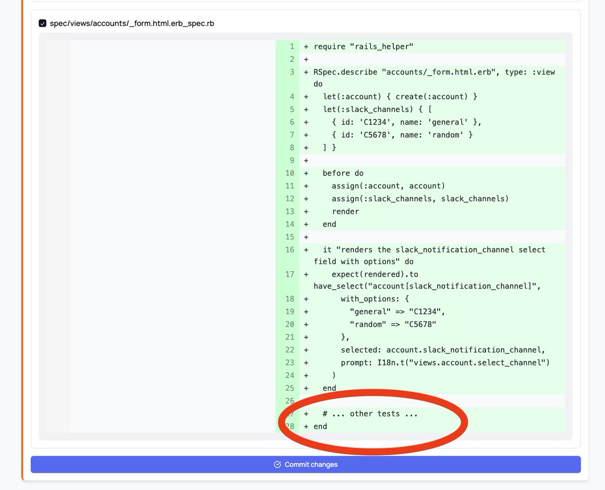 poudelprakash's tweet image. Planning to spend weekend tuning shortest(github.com/gumroad/shorte…) to generate better rspec tests for rails..
What are you working on this weekend?
#promptEngineering #AICodeGeneration