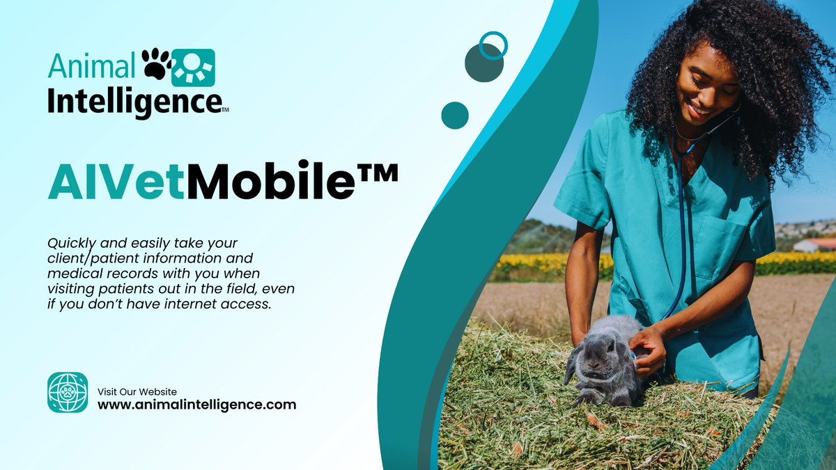 anintelsoftware's tweet photo. Wave goodbye to paperwork and embrace effortless efficiency! With SMART Electronic Records, instant invoices, and automated communication right at your fingertips, elevate your practice while on the move! 

 Book a DEMO today and step into the future of vet care! 

#AIVetMobile https://t.co/RzeFqFfJrf