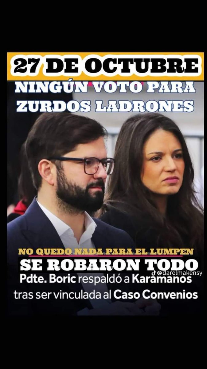 vivimatus's tweet photo. @patriciolagom @lucerito1022 Ningún Voto #ComunistasGenocidas #GobiernoDepredador
#GobiernoDeLadronesYCorruptos #DestitucionBoric #CarcelKaramaros #Arica #Iquique #Concepcion #Coronel #Valdivia #PuertoMontt #Valparaiso #Viña #Chile @TauOmega3 @Francis25830521 @fedoraletelier @janomatusmc @_An_gels https://t.co/iPgFy8ryKS