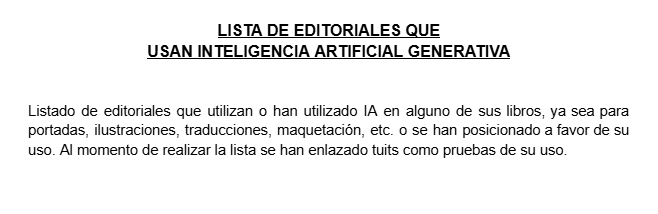 Hola gente, hemos echado la tarde en el buscador de Twitter haciendo esto. Avisad si tenéis más...
docs.google.com/document/d/1Hx…