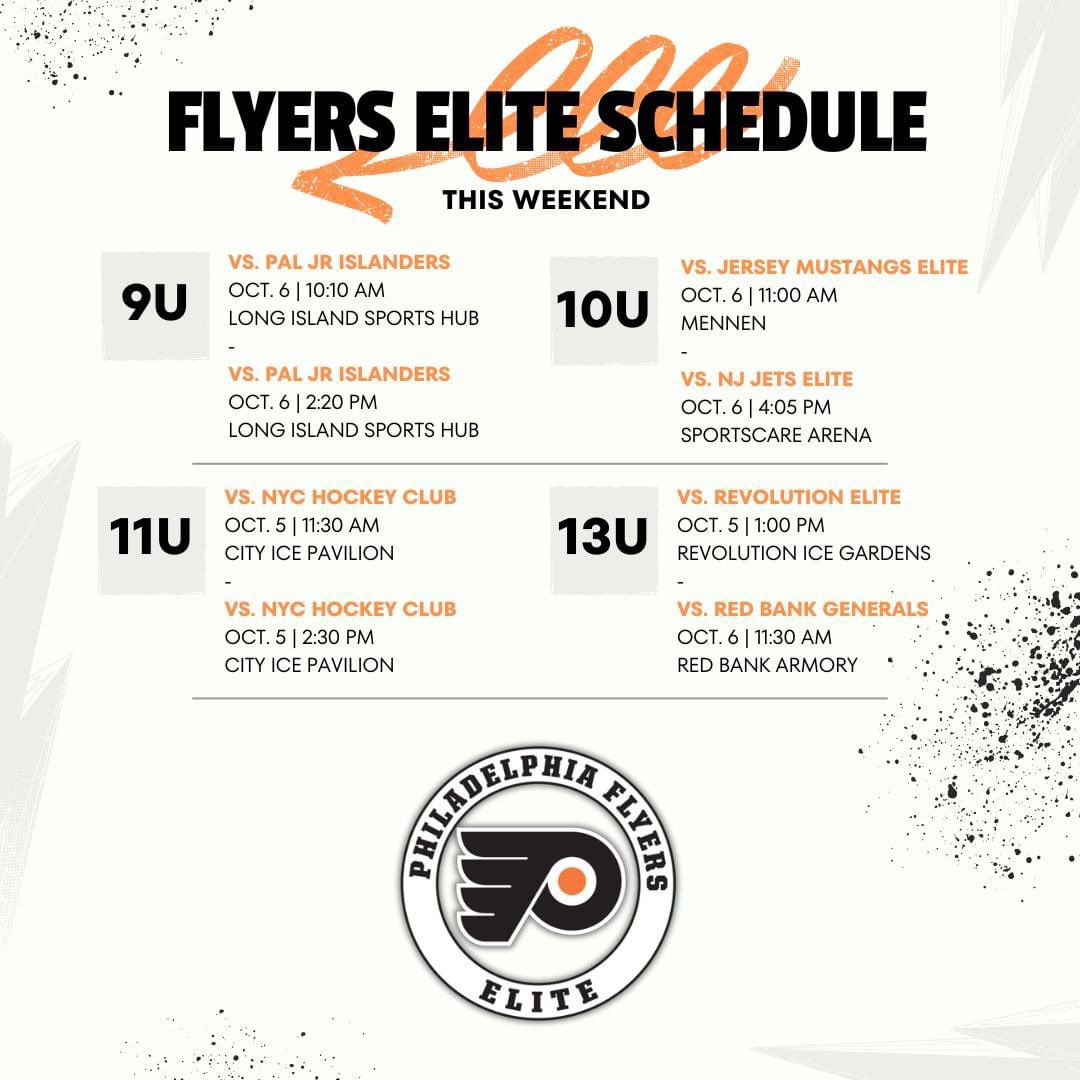 PhilFlyersElite's tweet image. Weekend League Lineup #THF #leaguegames #flyerselite #gameday #letsgo
