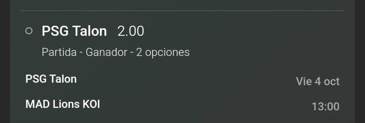 #Worlds2024 
Vamos con esta, el partido es un 50/50. Vamos con PSG por 2 razones, el momio y ver llorar a los gachupines.