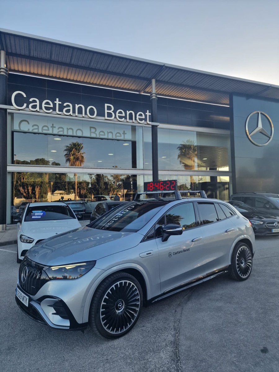 ✅ Coche-crono eléctrico 100% preparado y listo para abrir las calles de la carrera⚡️. 

Gracias a la colaboración del concesionario Caetano Benet en #malaga 

#10keltorcallapazmlg