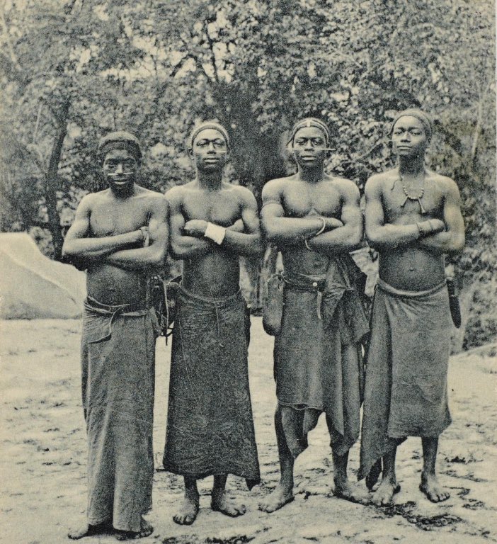 c.1900-1910 -  Four young men from Luanda, present day Angola